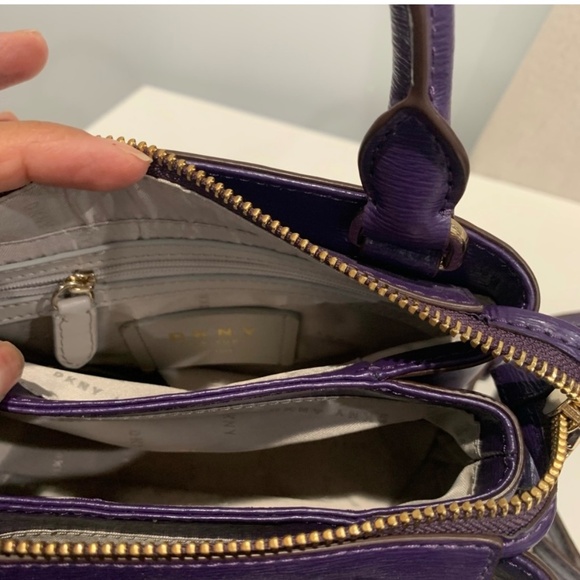 DKNY Paige Small Purple Satchel - Picture 10 of 10